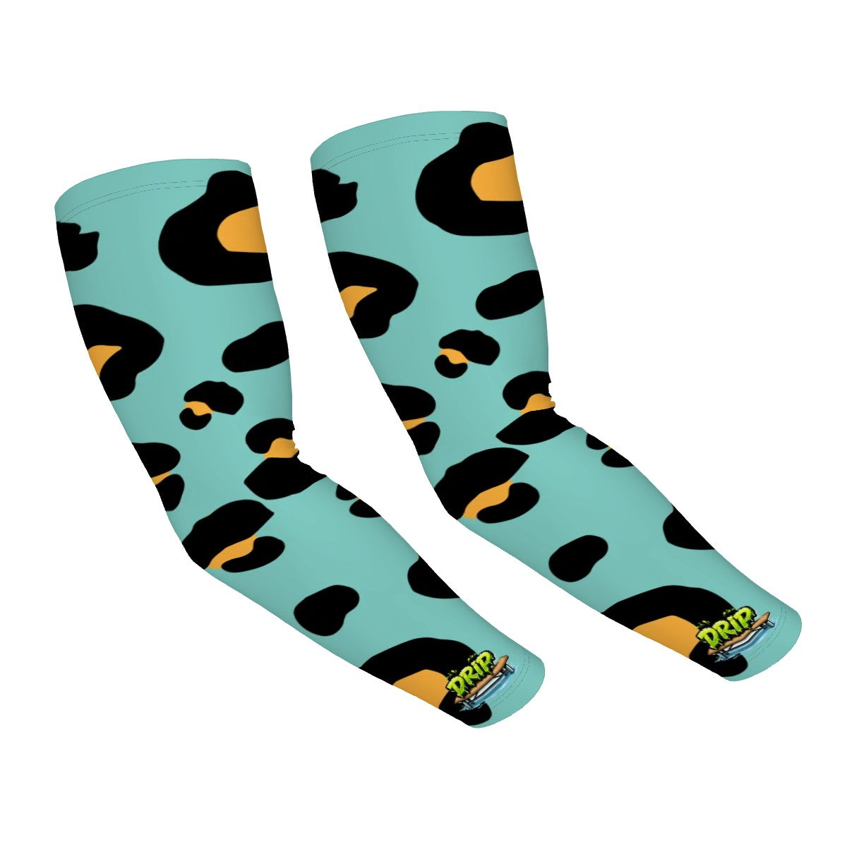 Drip Bench Performance Arm Sleeves - Drip Bench Leopard Caribbean