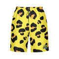 Men/Teen Swim Shorts - Drip Bench Leopard Yellow