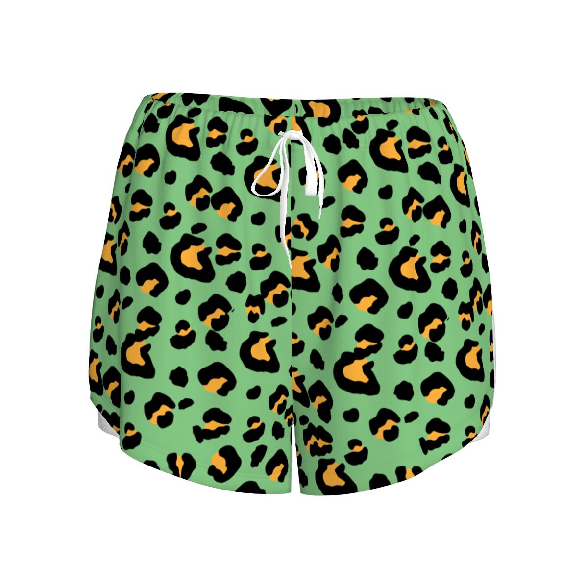Drip Bench Women's Shorts - Leopard Green