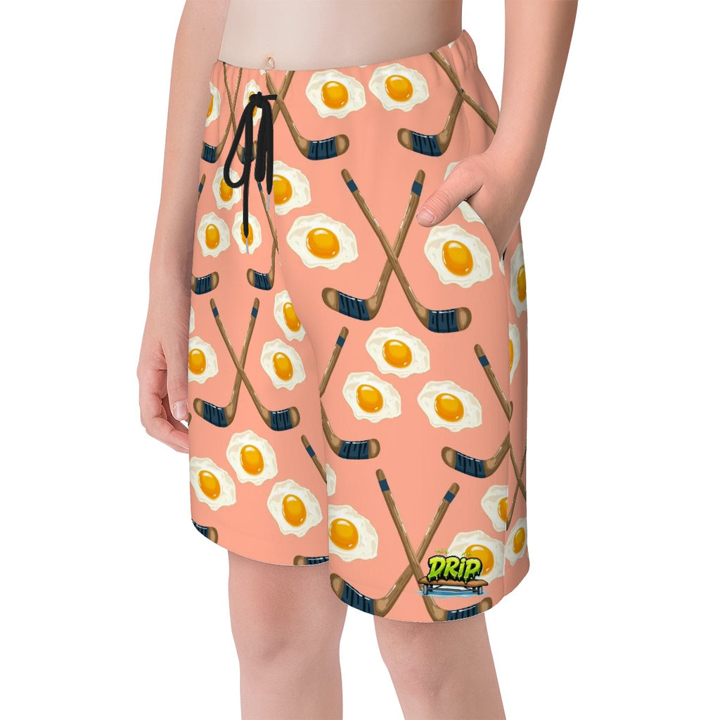 Youth Swim Shorts - Sunnyside Snipes Peach
