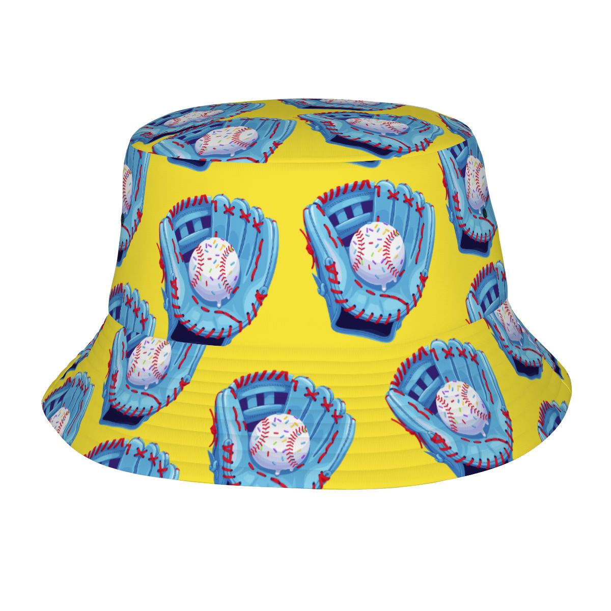 Drip Bucket Hat - Baseball Sprinkles Drip Yellow