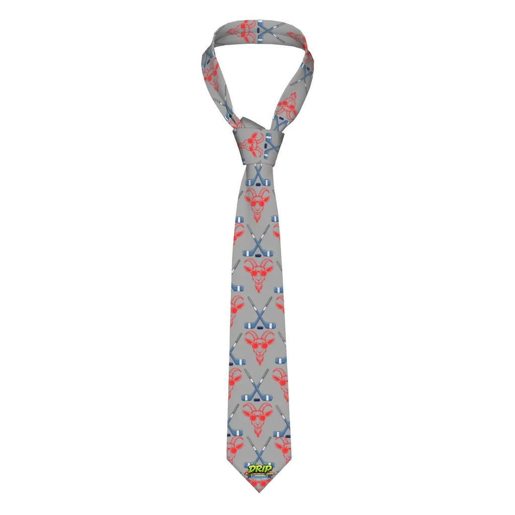 Game Day Tie - Hockey Goated Grey