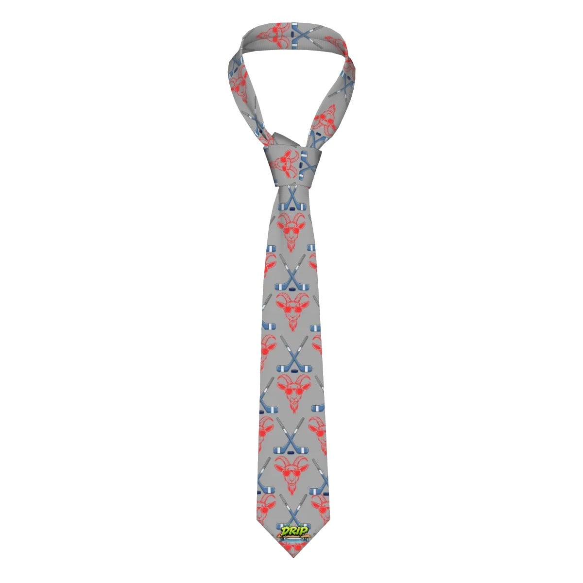 Game Day Tie - Hockey Goated Grey
