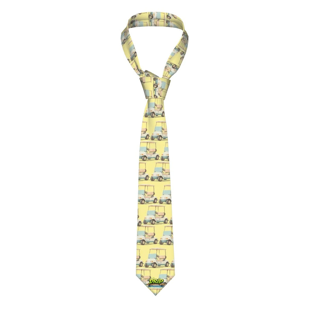Game Day Tie - Golf Carts Vintage Yellow