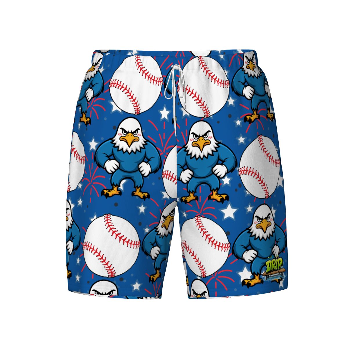 W2W Pro Mesh Hybrid Shorts - Stars and Strikes Dark Blue