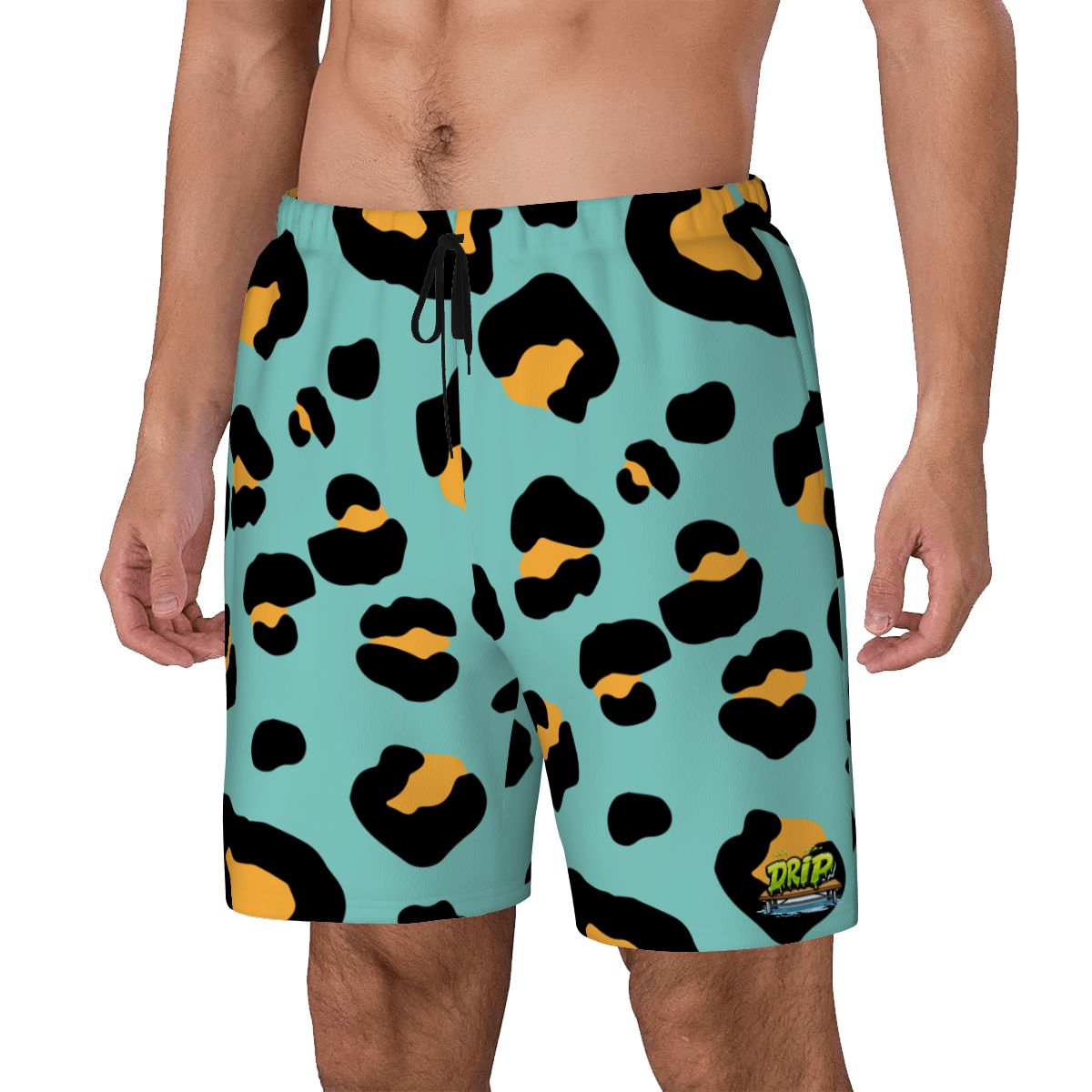 W2W Pro Mesh Hybrid Shorts - Drip Bench Leopard Caribbean