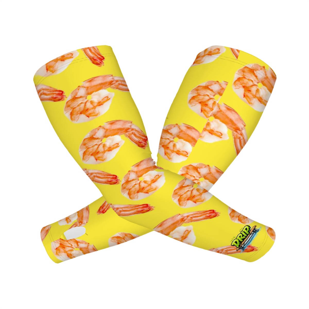 Drip Bench Performance Arm Sleeves - Shrimp Cocktail Yellow