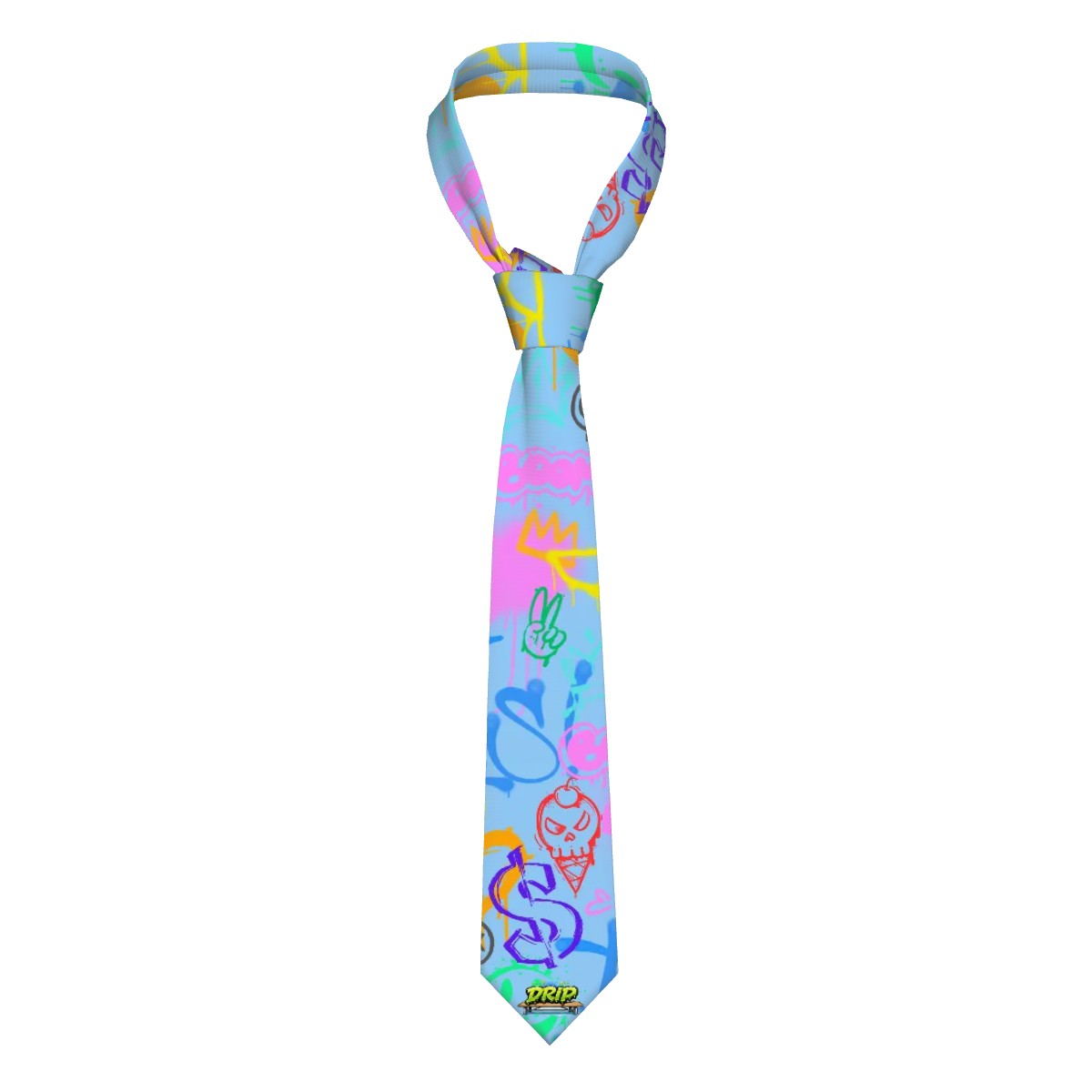 Game Day Tie - Graffiti Blue