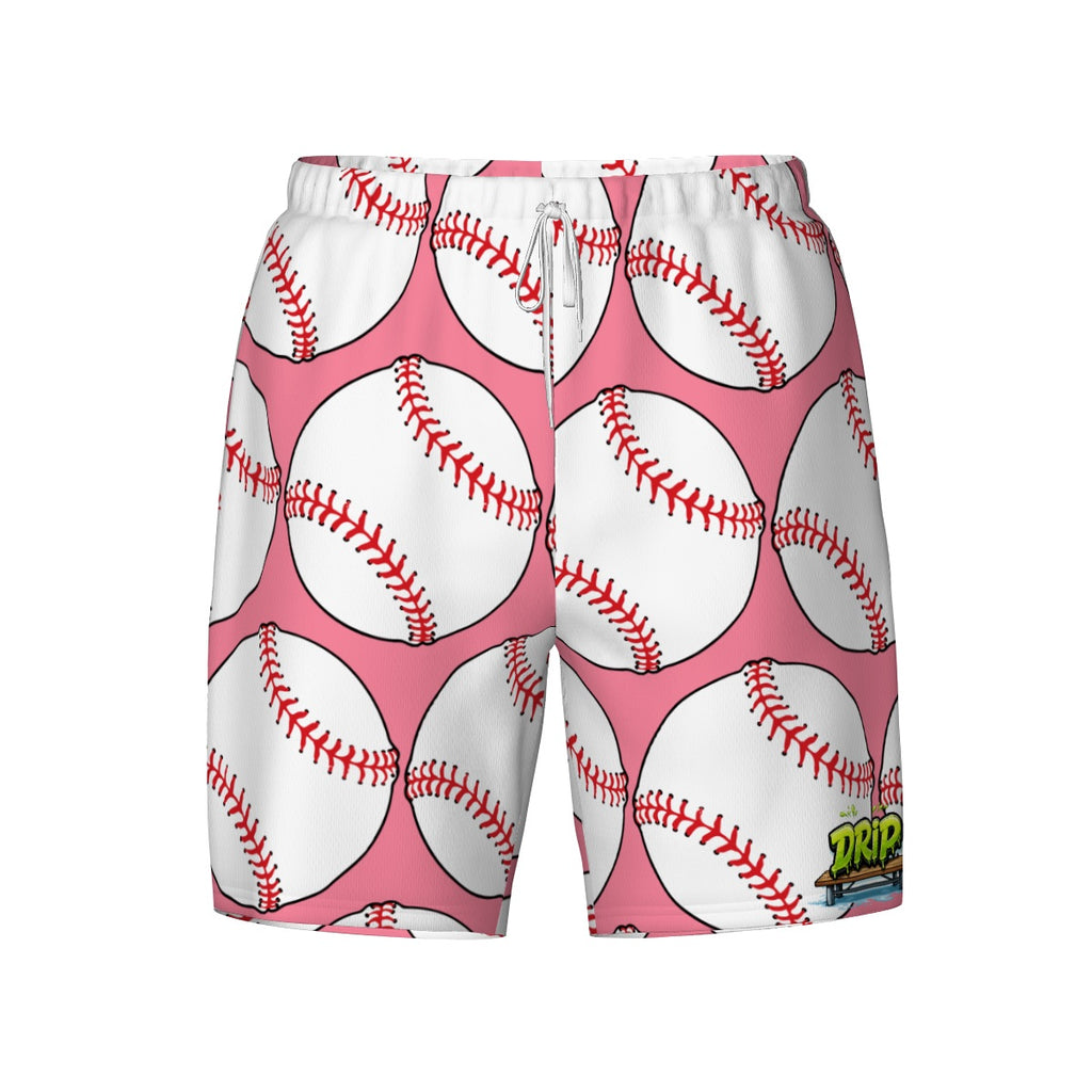 W2W Pro Mesh Hybrid Shorts - Baseballs Classic Pink