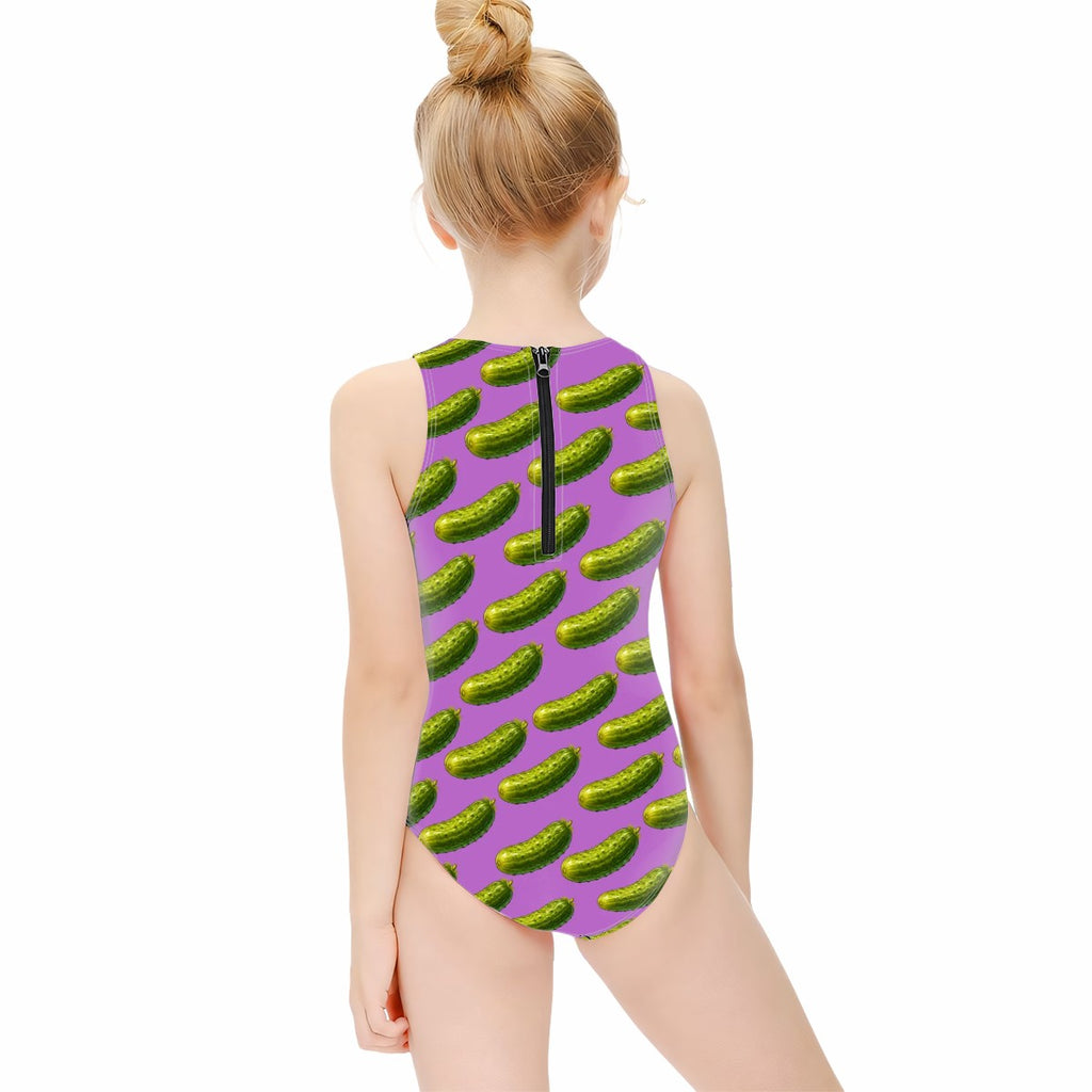 Girls One Piece Swimsuits - Drip Bench Pickled Purple