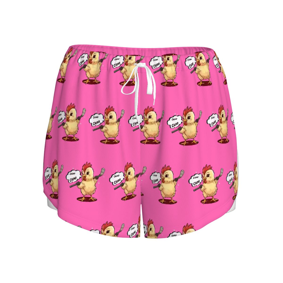 Drip Bench Women's Shorts - Hockey Chirp Chirp Pink