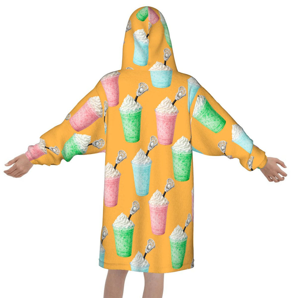 Youth Blanket Sweatshirt - Ice Cream Lacrosse Orange