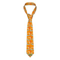 Game Day Tie - Flamin Hockey Pucks Orange