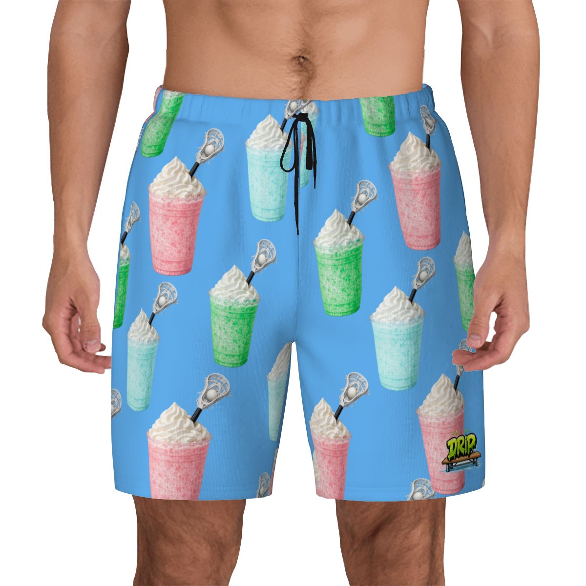 W2W Pro Mesh Hybrid Shorts - Ice Cream Lacrosse Sky Blue