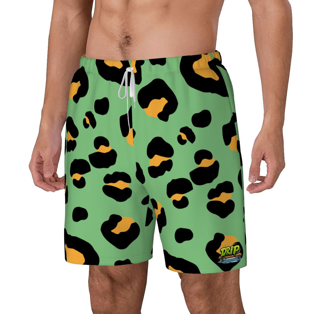 W2W Pro Mesh Hybrid Shorts - Drip Bench Leopard Green