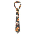 Game Day Tie - Baseballs and Hotdogs Charcoal