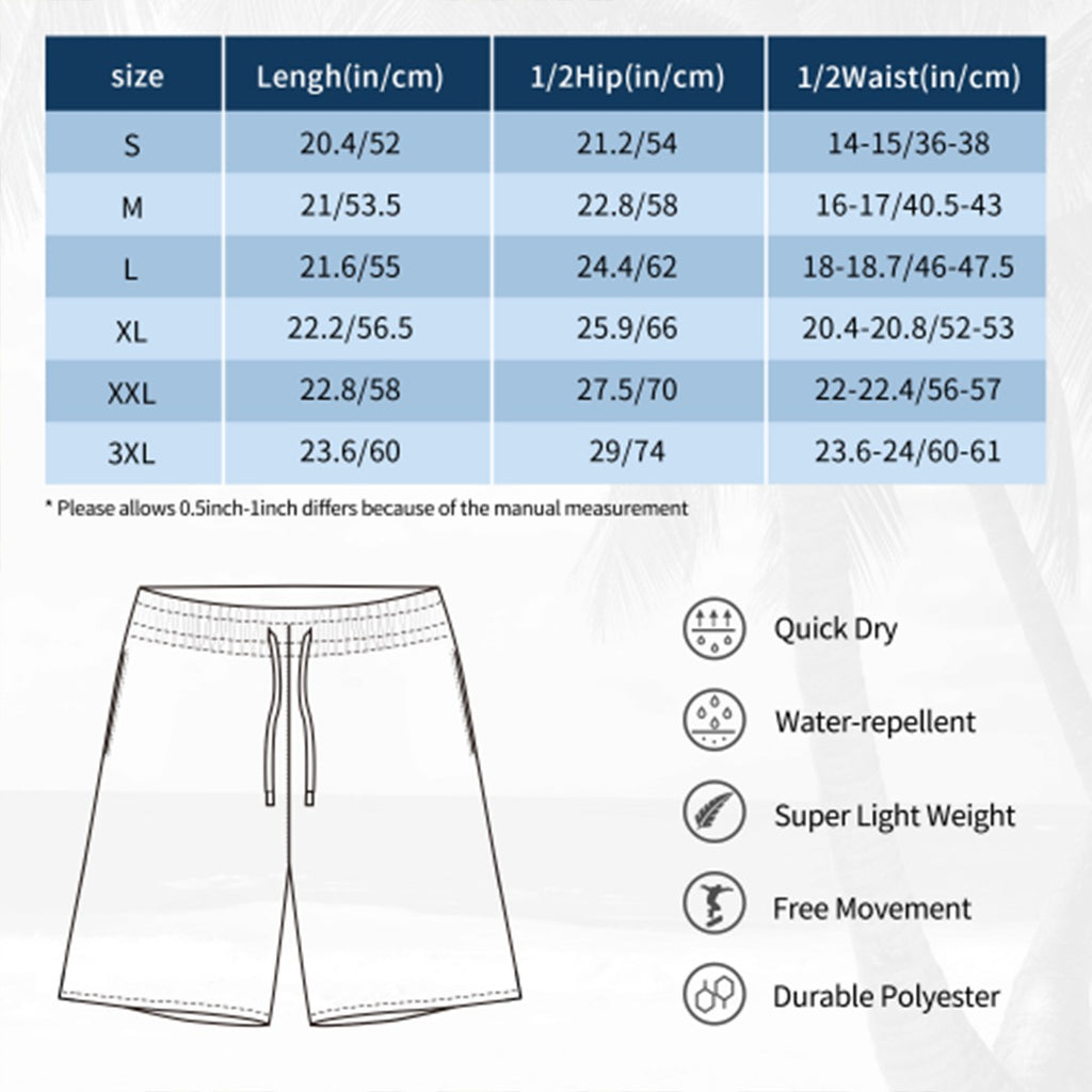 Men/Teen Swim Shorts - Bananas for Hockey White