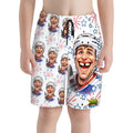 Youth Swim Shorts - Red, White and Tooth