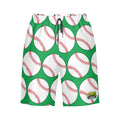 Men/Teen Swim Shorts - Classic Baseball Green