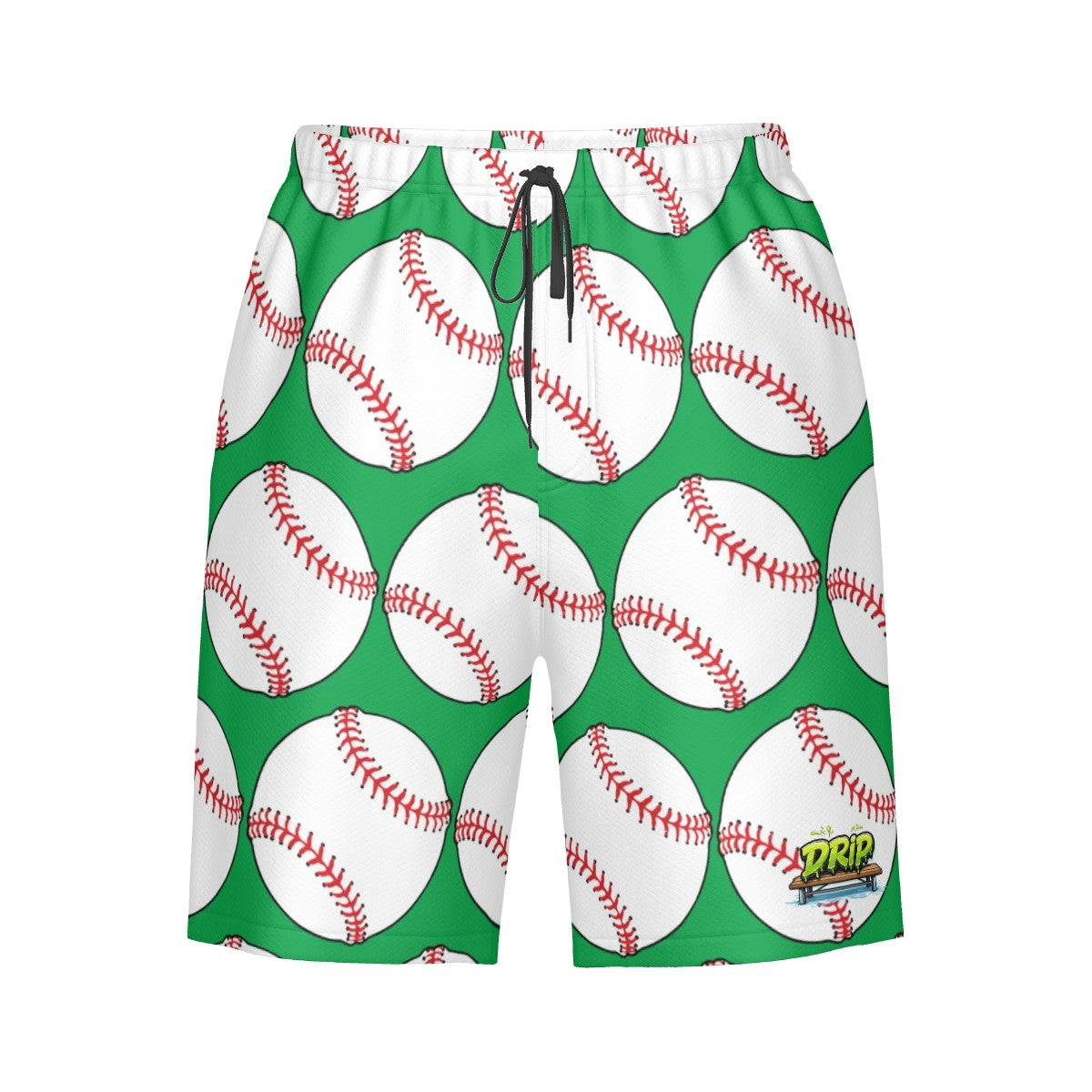 Men/Teen Swim Shorts - Classic Baseball Green