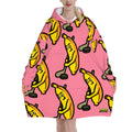 Adult Blanket Sweatshirt - Bananas for Hockey Pink