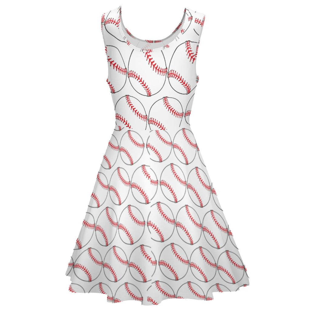 Women's Game Day Dress - Classic Baseball White