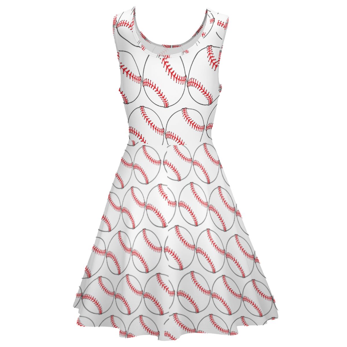 Women's Game Day Dress - Classic Baseball White