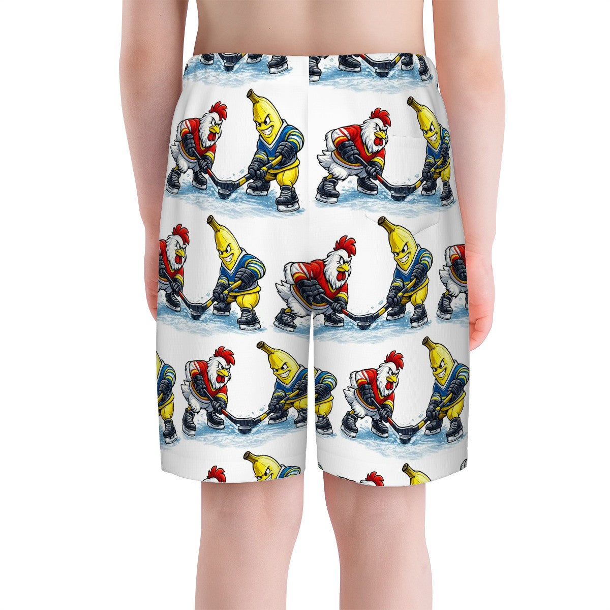 Youth Swim Shorts - Chicken Banana Faceoff
