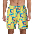 W2W Pro Mesh Hybrid Shorts - Lacrosse Helmet Sticks Yellow