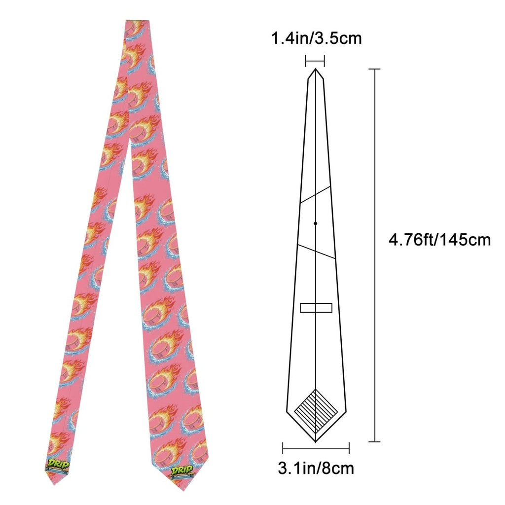 Game Day Tie - Flamin Hockey Pucks Pink
