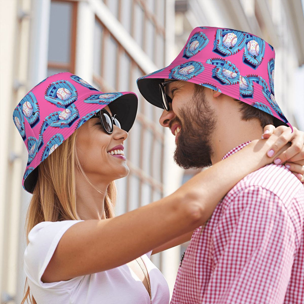Drip Bucket Hat - Baseball Sprinkles Drip Hot Pink