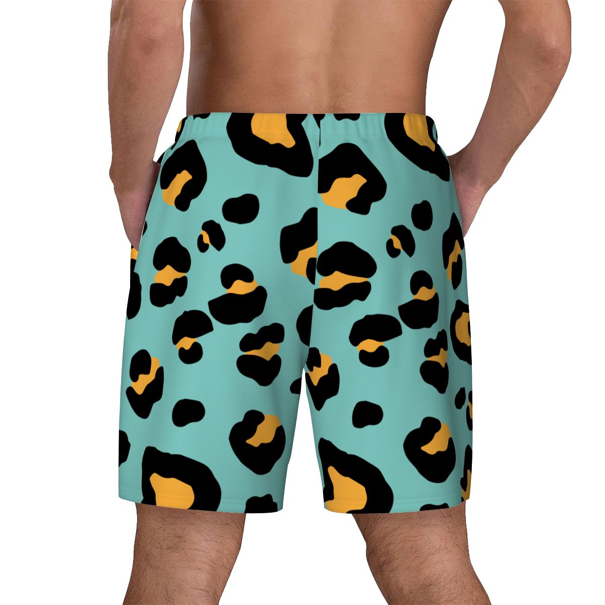 W2W Pro Mesh Hybrid Shorts - Drip Bench Leopard Caribbean