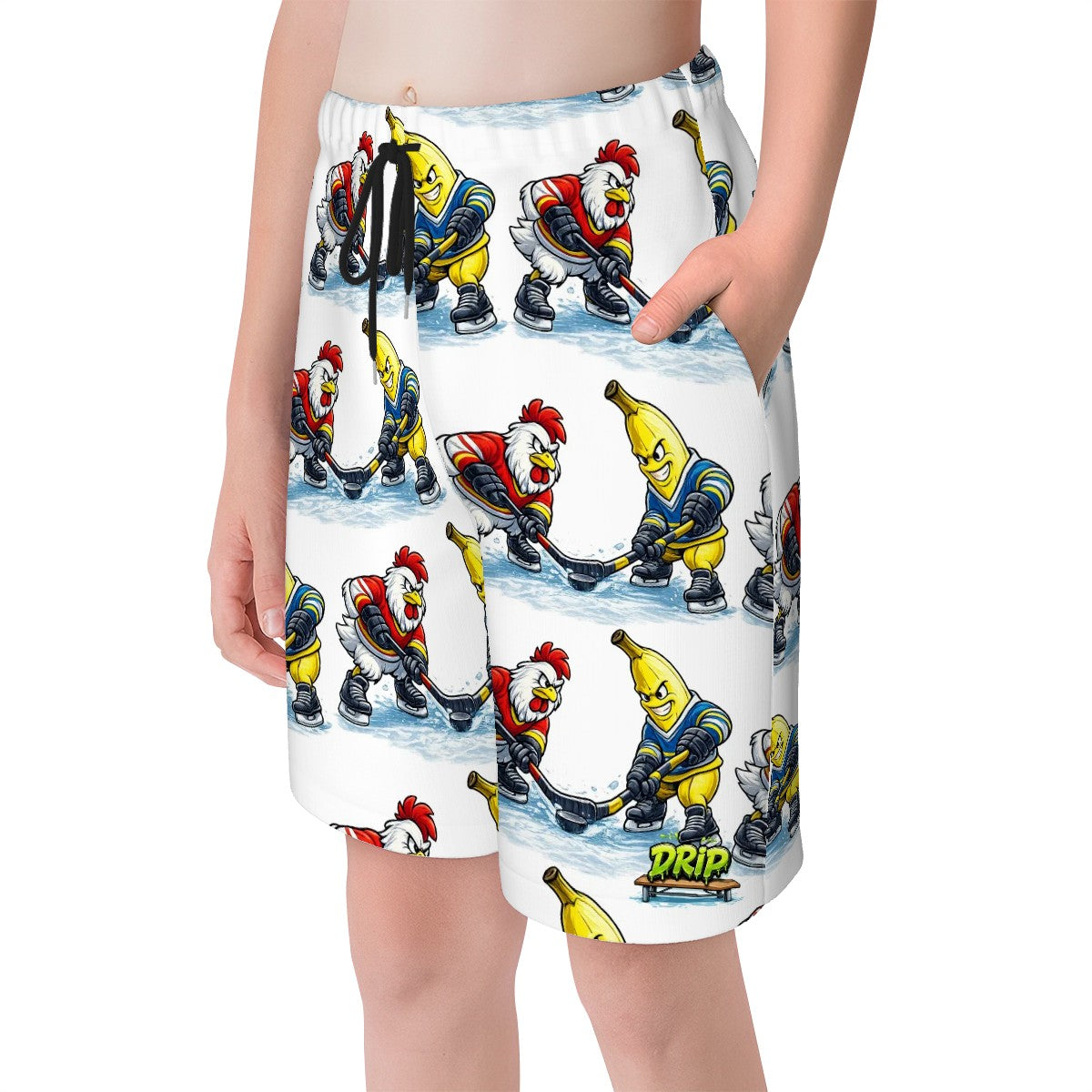 Youth Swim Shorts - Chicken Banana Faceoff
