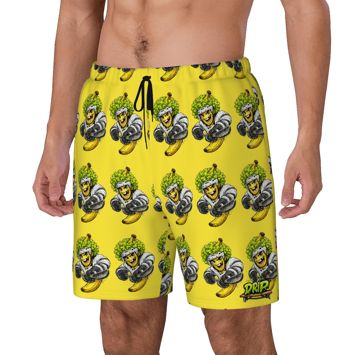 W2W Pro Mesh Hybrid Shorts - Banana Lettuce Flow