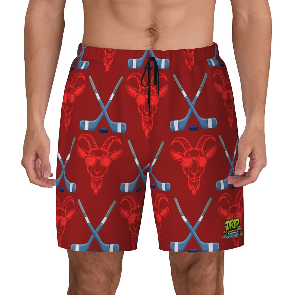 W2W Pro Mesh Hybrid Shorts - Goated Hockey Classic Red