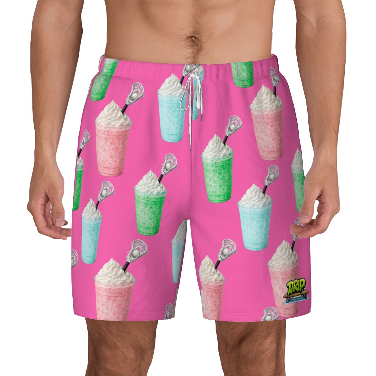 W2W Pro Mesh Hybrid Shorts - Ice Cream Lacrosse Hot Pink