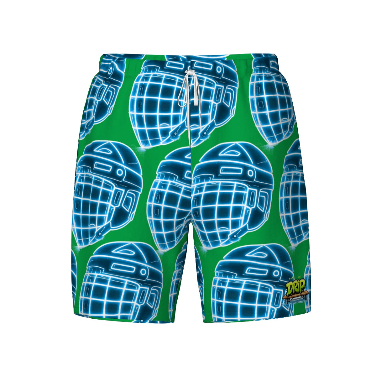 W2W Pro Mesh Hybrid Shorts - Hockey Helmet Neon Blue Green