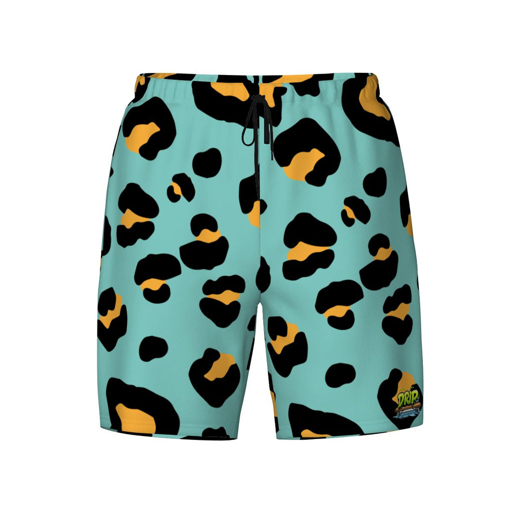 W2W Pro Mesh Hybrid Shorts - Drip Bench Leopard Caribbean