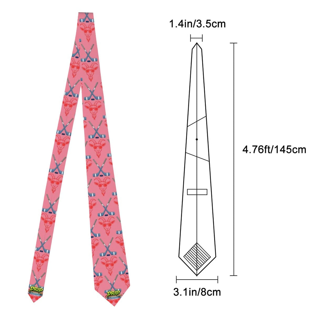Game Day Tie - Hockey Goated Pink