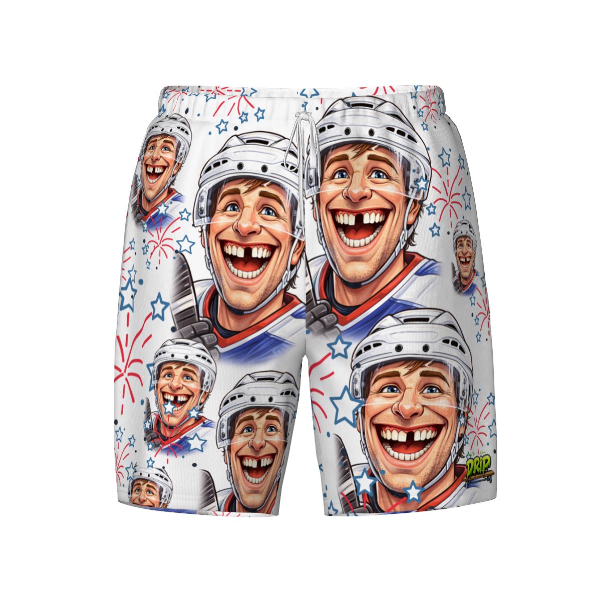 W2W Pro Mesh Hybrid Shorts - Red, White and Tooth