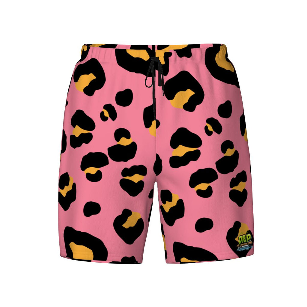 W2W Pro Mesh Hybrid Shorts - Drip Bench Leopard Pink