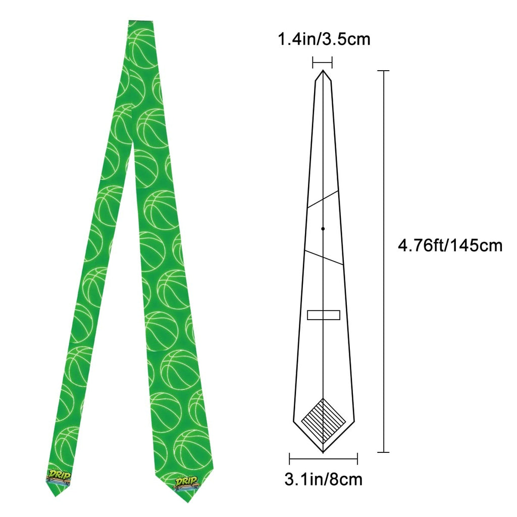 Game Day Tie - Neon Green Green