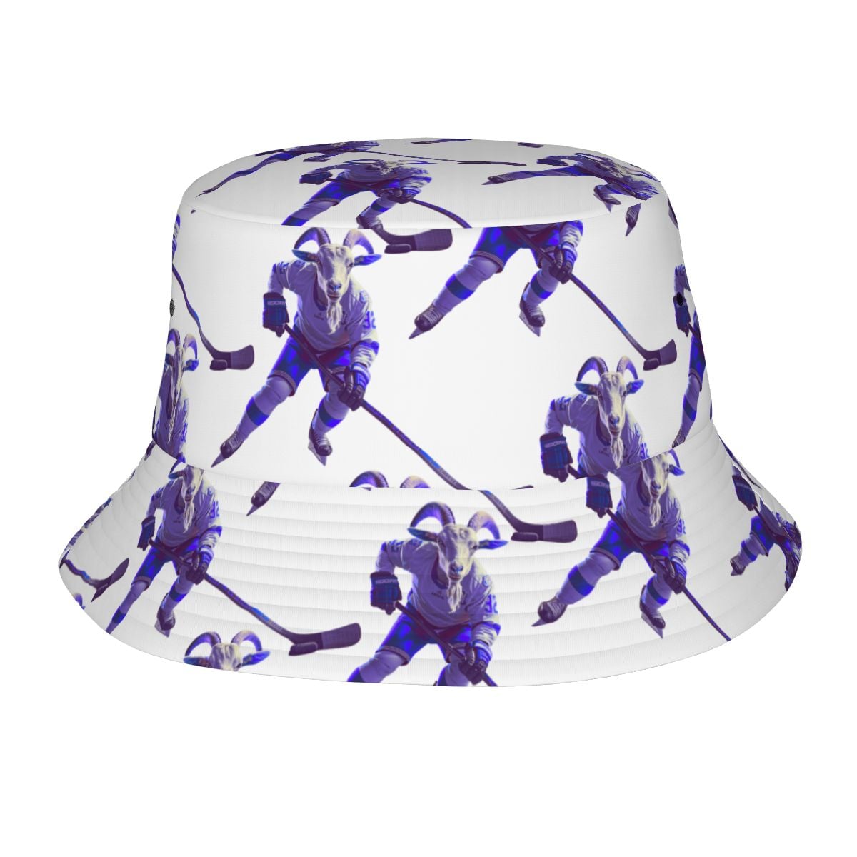 Drip Bucket Hat - The Hockey Goat White