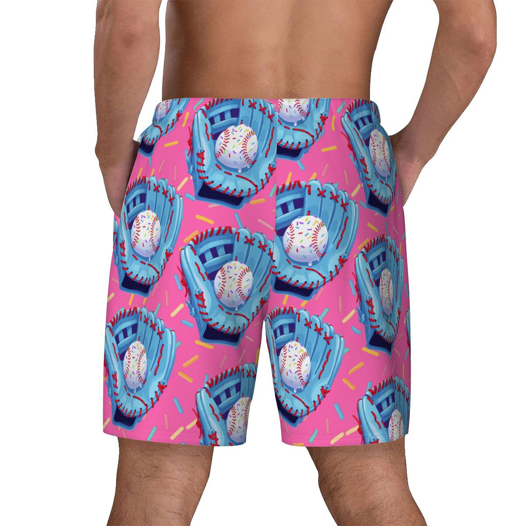 W2W Pro Mesh Hybrid Shorts - Baseball Sprinkles Drip Hot Pink