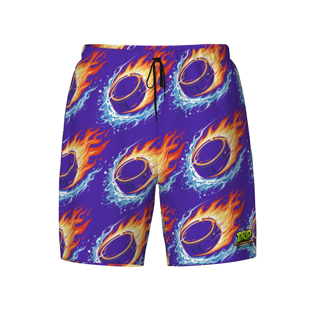 W2W Pro Mesh Hybrid Shorts - Flamin Hockey Puck Royal Purple