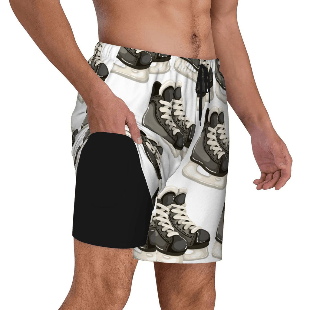 W2W Pro Mesh Hybrid Shorts - Hockey Skates White