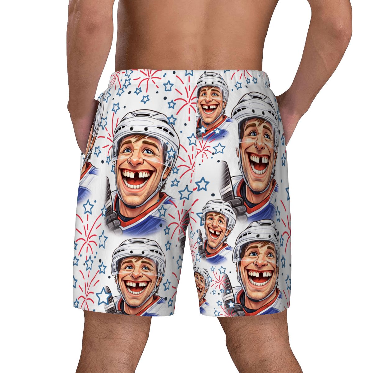 W2W Pro Mesh Hybrid Shorts - Red, White and Tooth