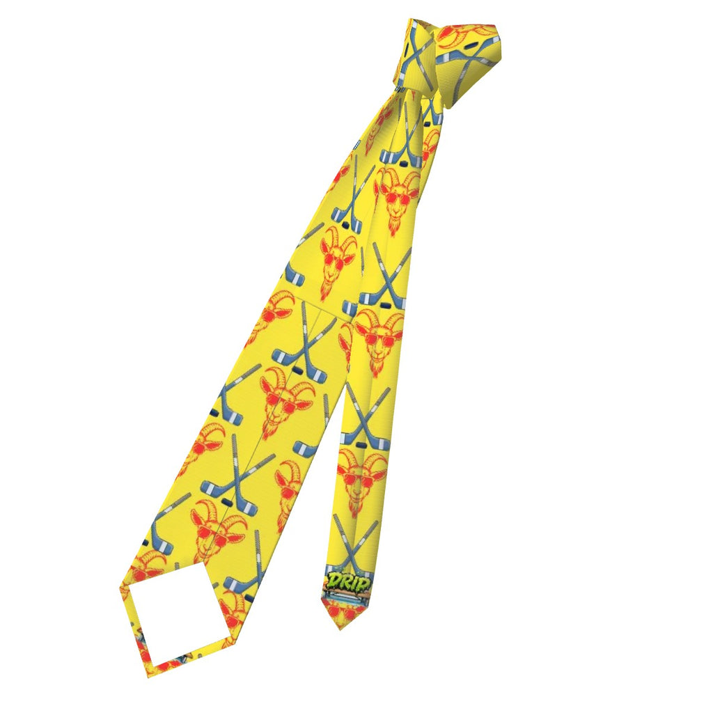 Game Day Tie - Goated Baseball Yellow