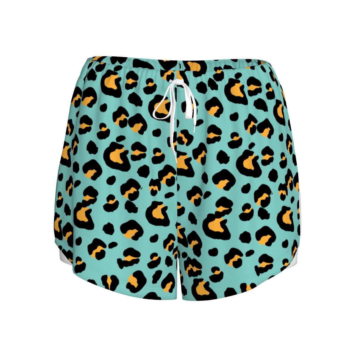 Drip Bench Women's Shorts - Leopard Caribbean