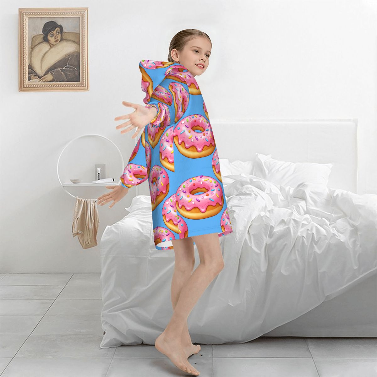 Youth Blanket Sweatshirt - Donut Drip Blue